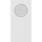 Ekena Millwork Standard Foster Bullseye Plinth Block with Square Edge, 3"W x 6"H x 1/2"P PBP030X060X050FOS02 - alternate 2